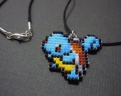 Hand Woven Seed Bead Squirtle Necklace