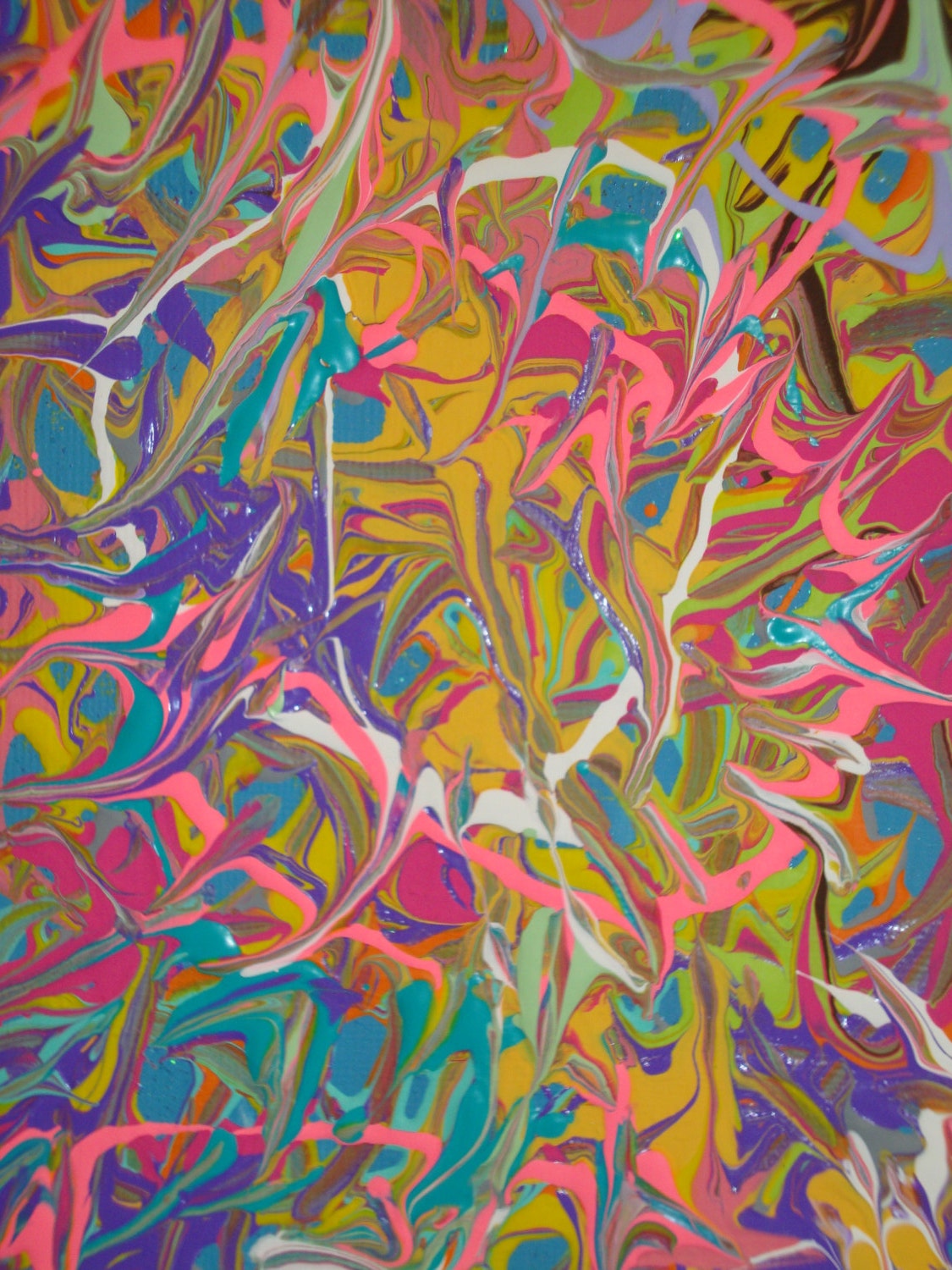 Spiral of Chaos - Original Painting Acrylic on Panel Canvas