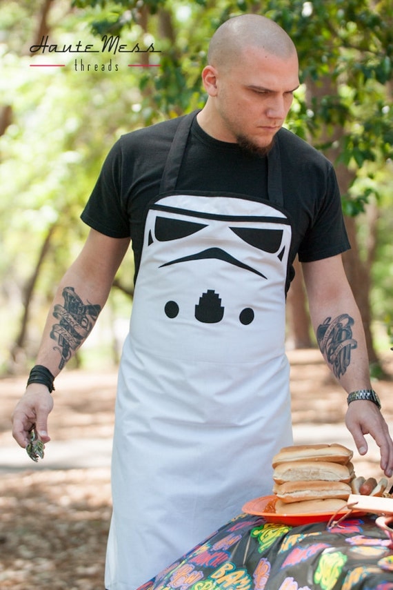Star wars stormtrooper inspirado delantal