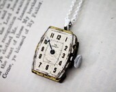 Steampunk Necklace - Antique Gralet Watch Movement - Spring Sale