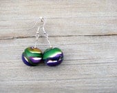Polymer Clay Earrings/Round/Multicolor