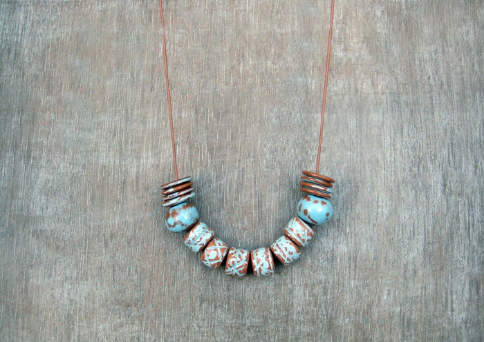 Ceramic Necklace / Tribal Necklace
