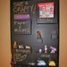 ON SALE Craft Organizer Black Chalkboard Wall-mounted Pockets and Hooks- OOAK Ready to Ship