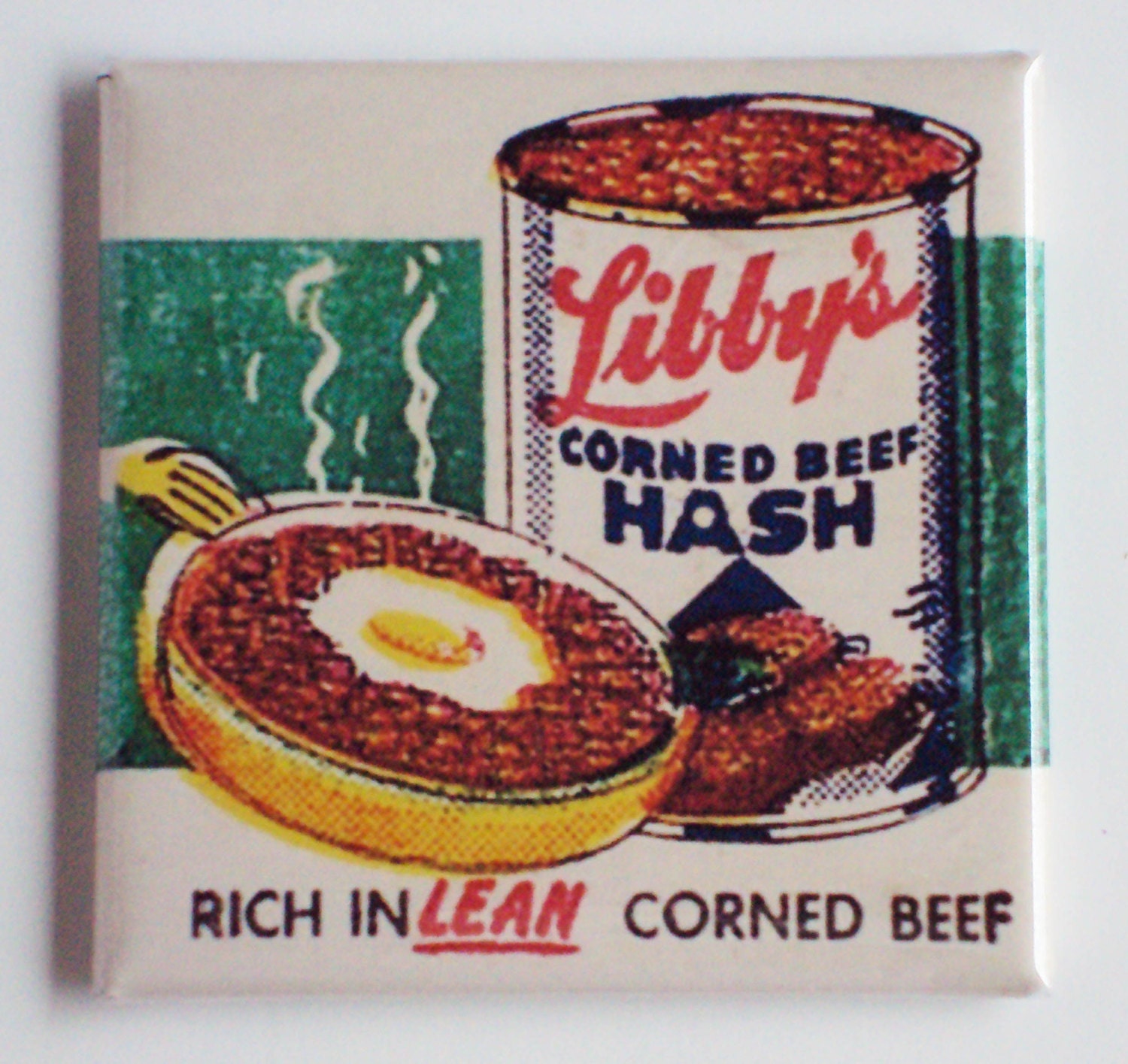 Corned Beef Hash Fridge Magnet