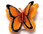 3D Embroidery Organza Butterfly Brooch