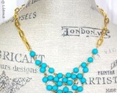 Turquoise Bib Necklace