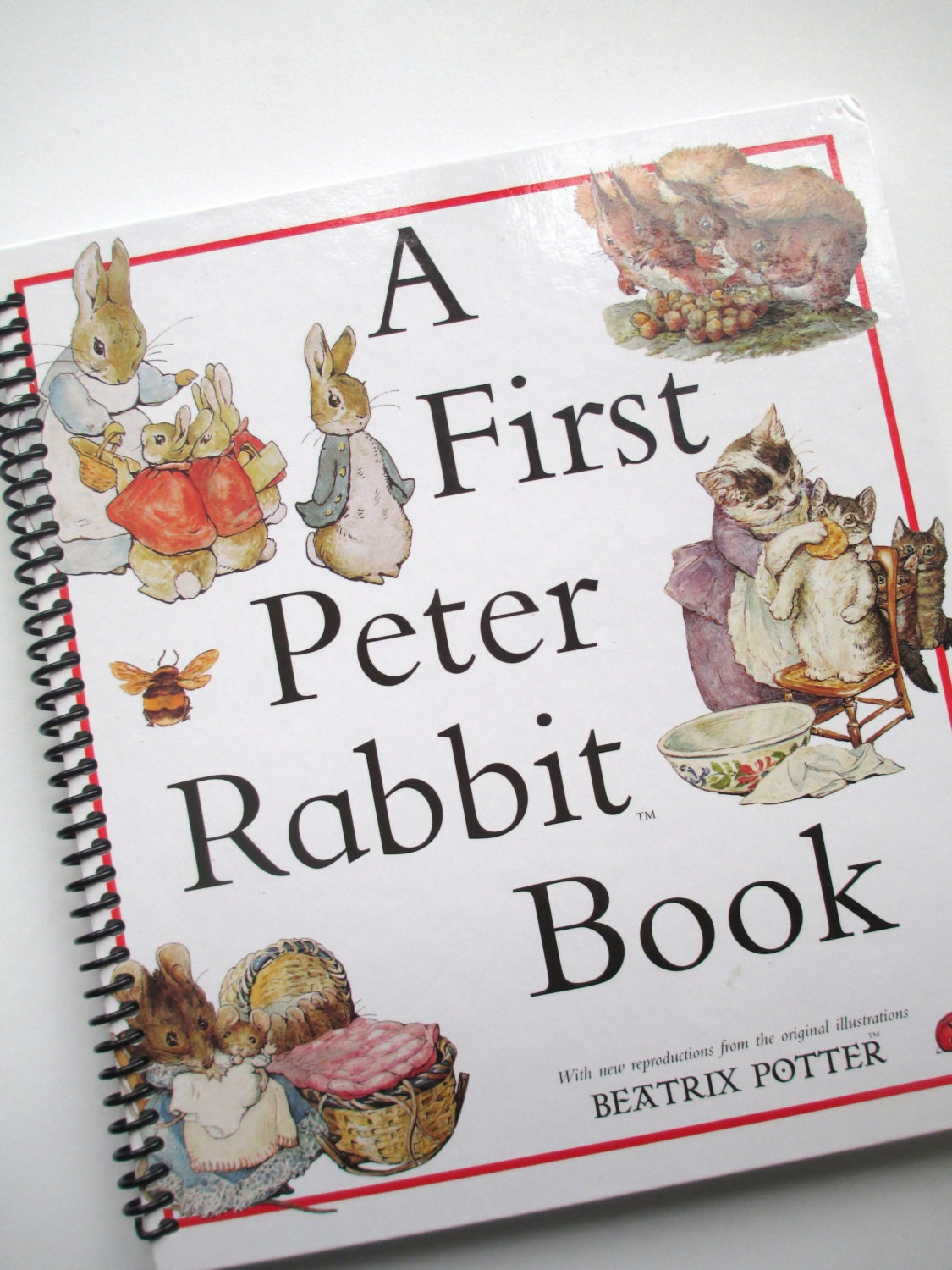 BEATRIX POTTER book journal notebook Recycled Spiral Bound Baby Book Bedtime Story