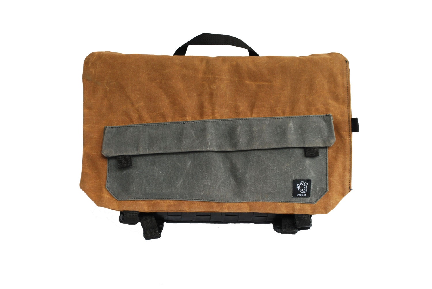 Wax Canvas Up-Cycled Messenger Bag