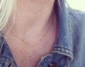 Chevron Necklace - Gold Filled/Sterling Silver