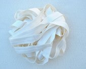 5/8" Fold Over Elastic, 10 yards, Ivory
