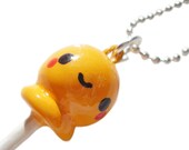 Kawaii Lollipop Necklace Polymer Clay