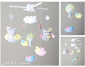 Baby Mobile - Owl mobile - Birds Mobile - Pottery Barn Brooke Bedding