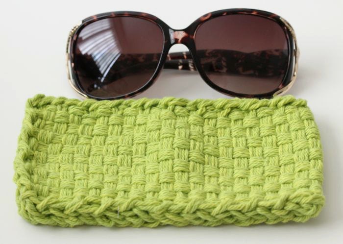 Lime Green Eyeglass Pouch
