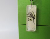 Flower Illustration Necklace, Art Jewelry