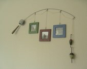 Fishing Photo Frame - Metal Silver - 3 Frames