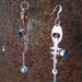 Handmade, One-of-a-Kind, Copper, Sterling, Iolite and Earrings of Legend..."Spindles of Ananke" Earrings