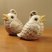 Scandinavian Ceramic Quail Figurine - Shaker/Dispenser