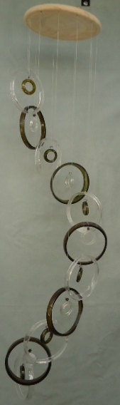 RECYCLING WINE bottles into wonderful musical windchimes, wind chime, musical wind chimes, soothing music, handmade 67