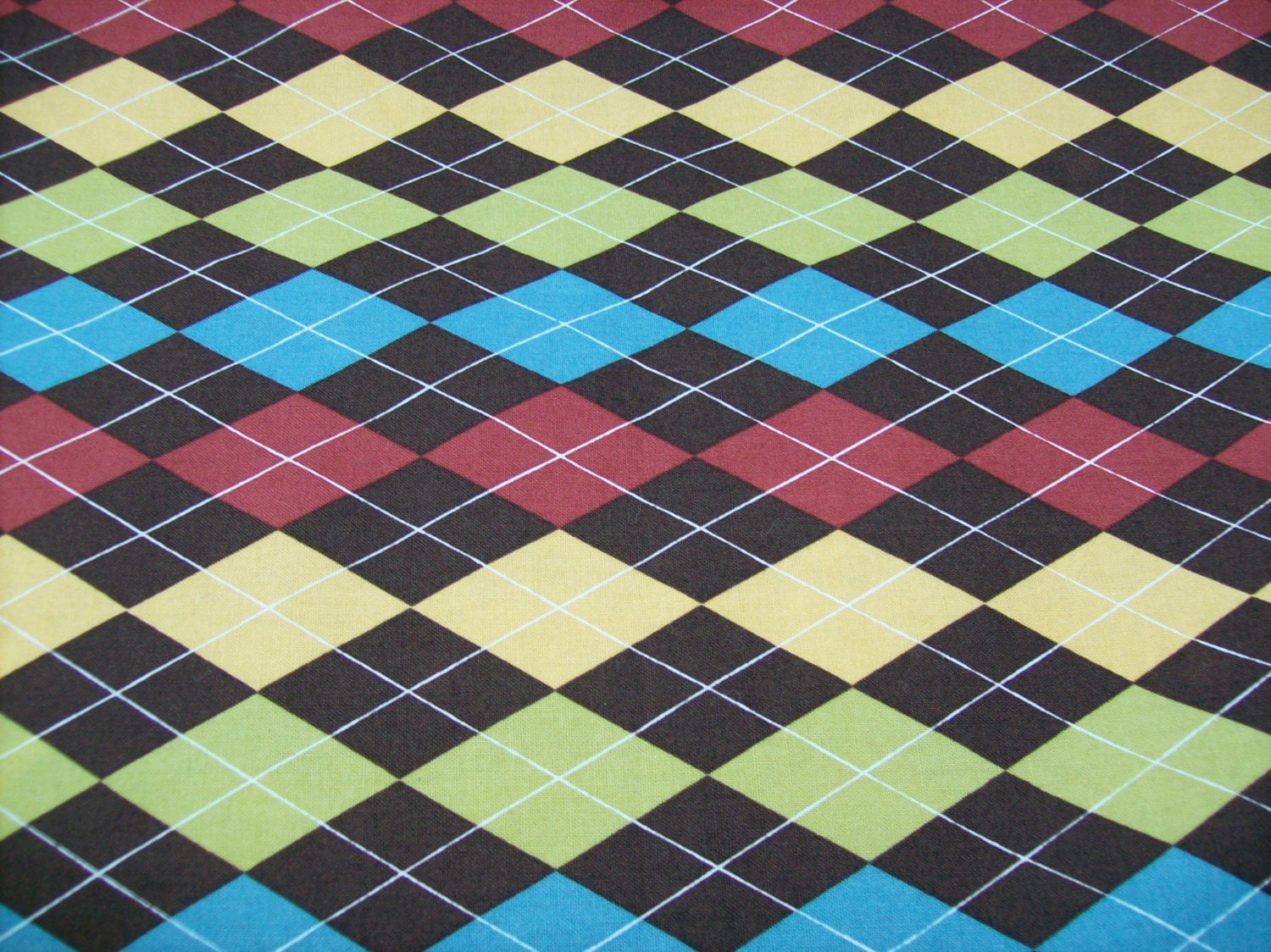 RESERVED FOR McCartney Family - Small Custom Bed Listing for new puppy - argyle fabric brown