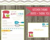Printable Kitchen Theme Bridal Shower Invitation