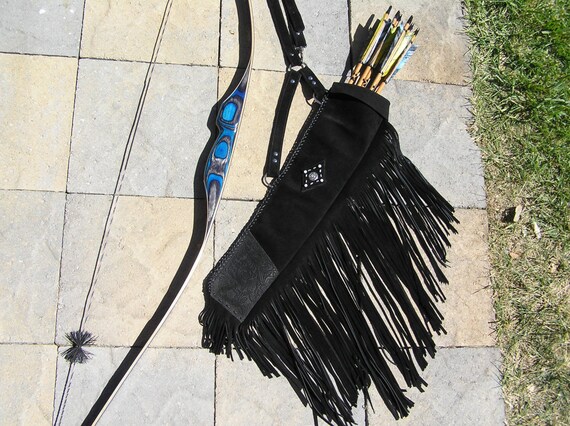 Traditional Archery Quiver Crossbody Side by TrishasTreasure