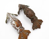 20% OFF VINTAGE SALE Victorian Brackets, Feet, Shelf Mounts, Ornate, Brass or Bronze