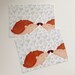 Set of 2 postcards, with hedgehogs in love