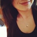 Pink Birthstone Initial Necklace - October Birthstone Necklace - All Sterling Silver - Everyday Wear