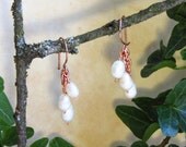 Copper & Pearl Earrings