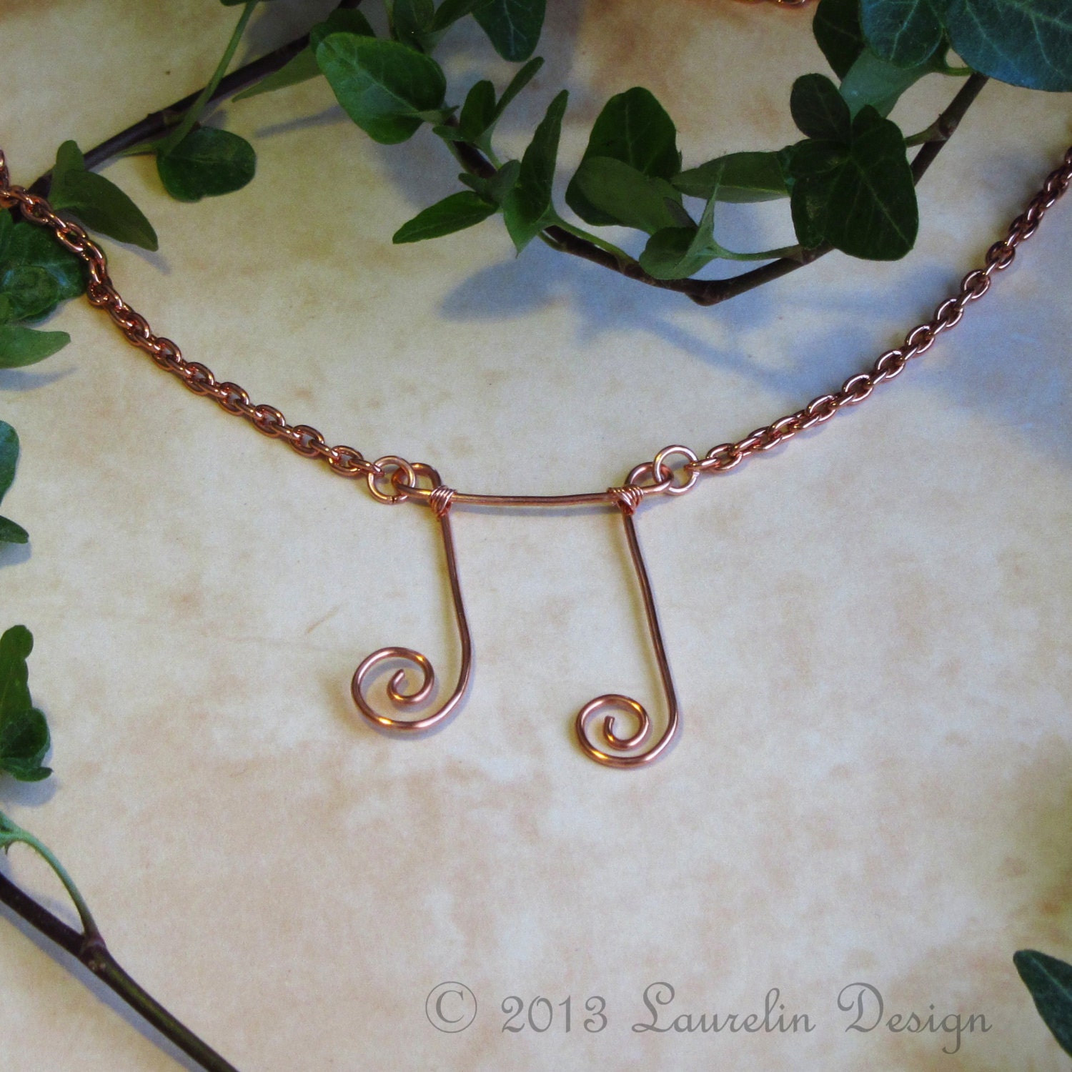 Joy of Music - Eighth Notes Necklace