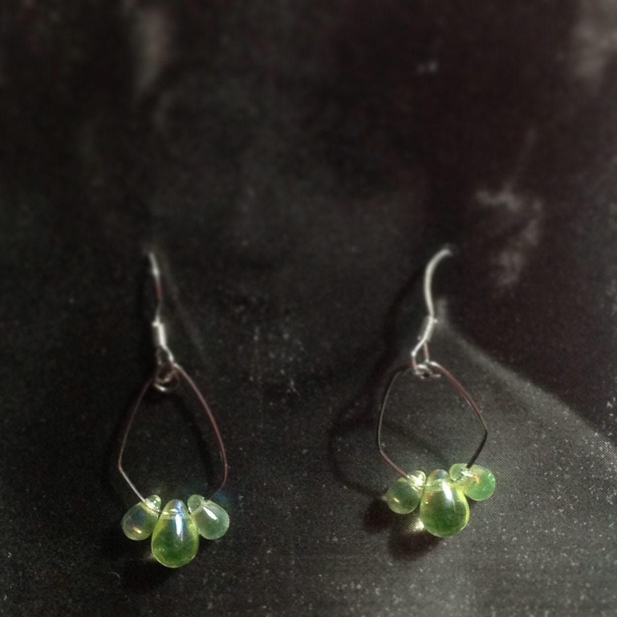 Lime green dangles