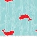 Moby Main in Aqua (C3290 Aqua) - Maritime Modern by Marin Sutton for Riley Blake - 1 yard, BTY