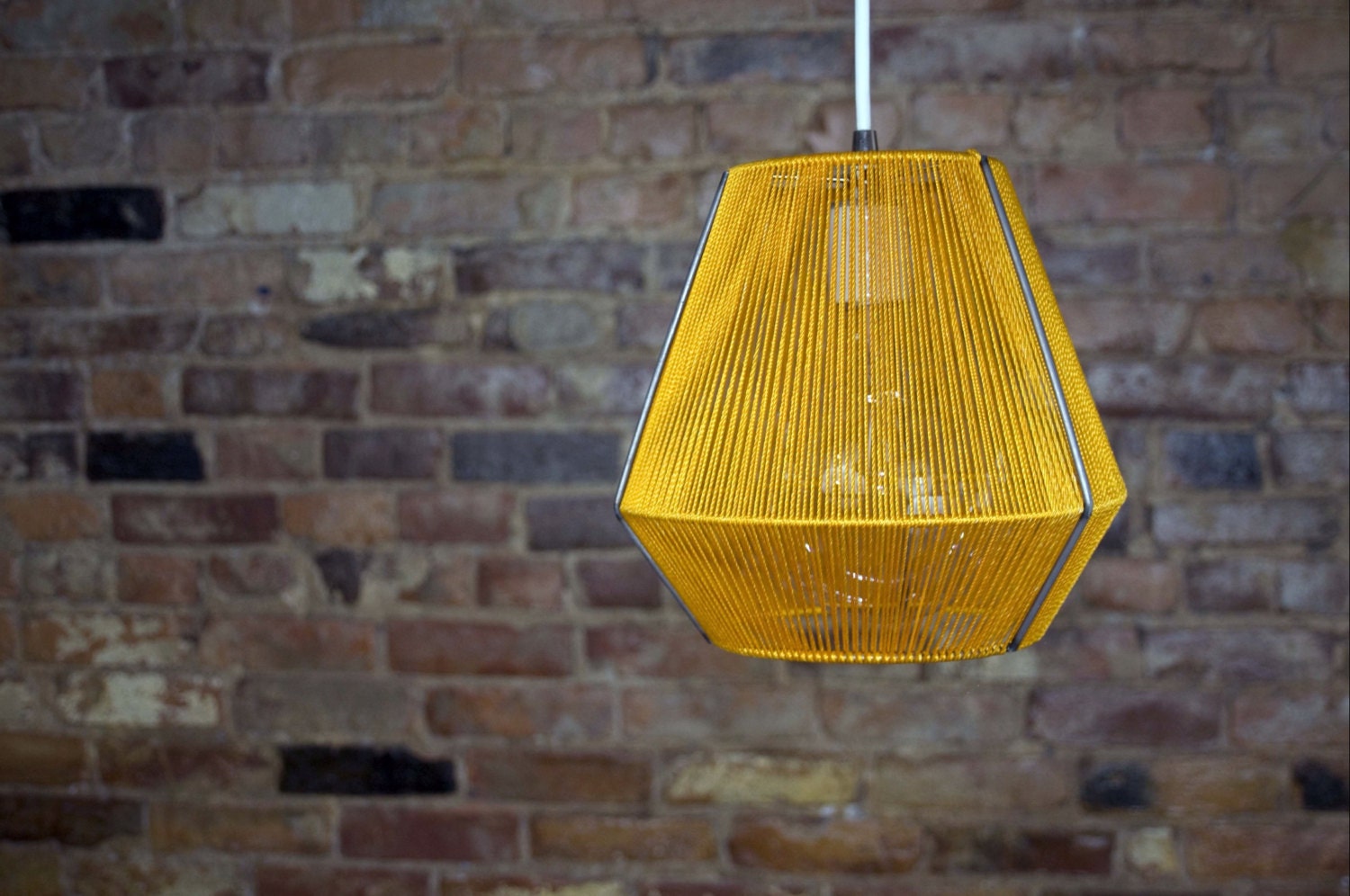 Goldenrod Woven Nylon Hanging Pendant