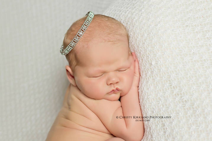 Newborn Crown, Newborn Photo Prop, Natural Organic Burlap, Photography Props