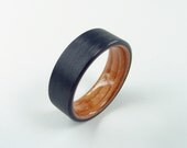 Bent Wood and Carbon Fiber Ring -- Douglas Fir interior