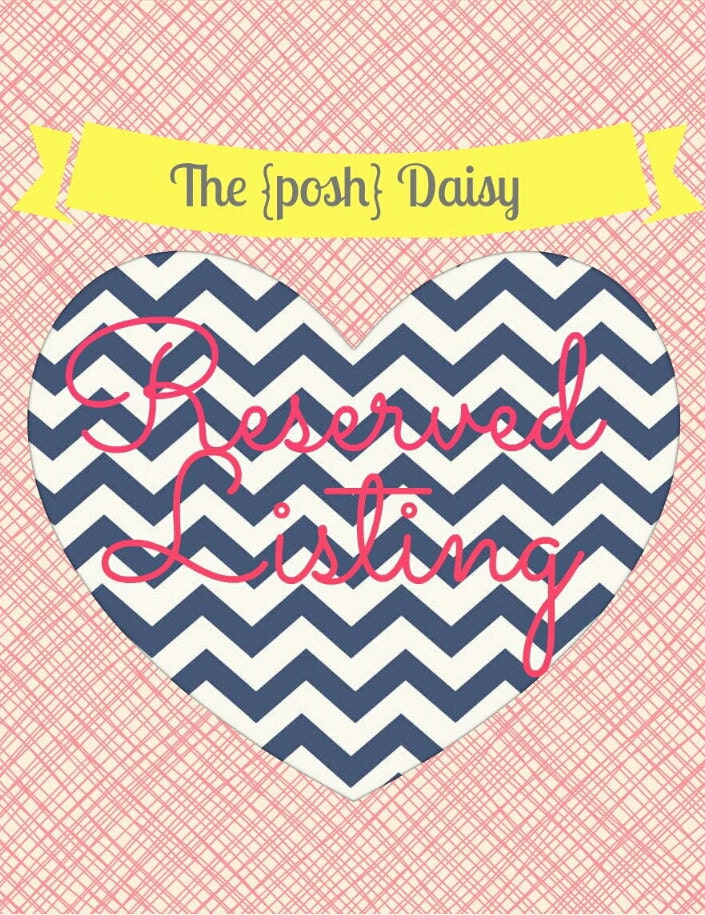 reserved listing for stacy