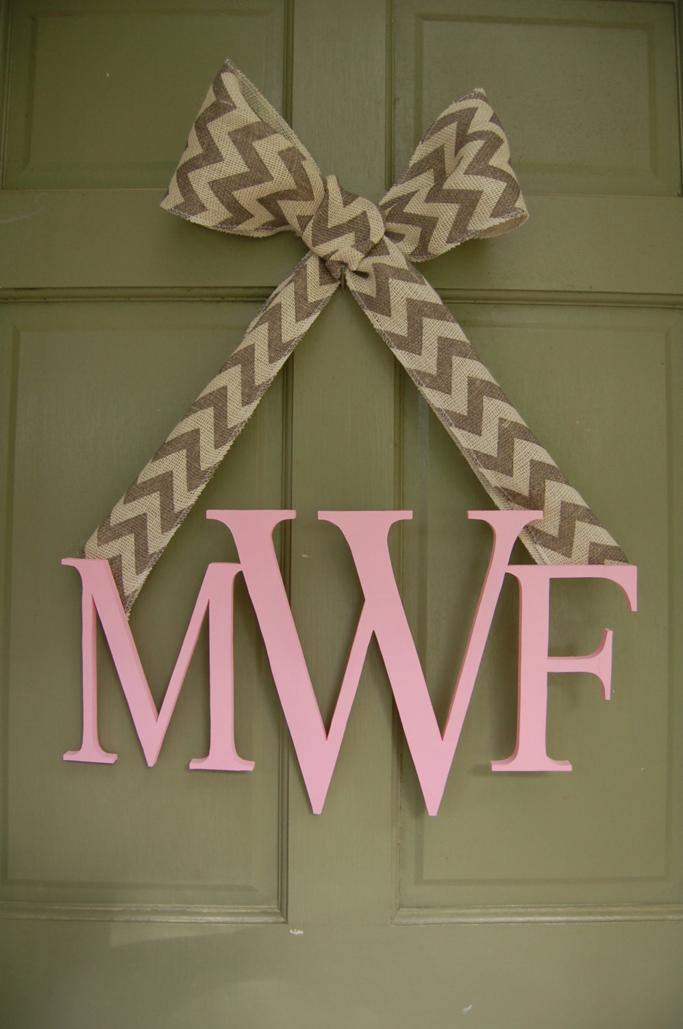 Custom Monogrammed Door Hanger