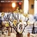 Vintage Rustic Wooden Table Numbers For Wedding and Reception Decor.