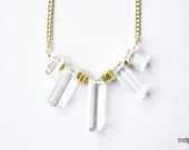 TINNLILY Clear Tribal Necklace