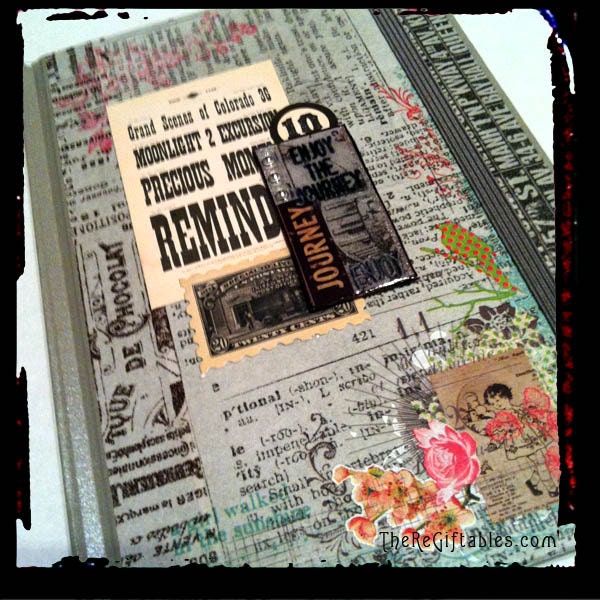 Enjoy the Journey Re-Carded Art Journal