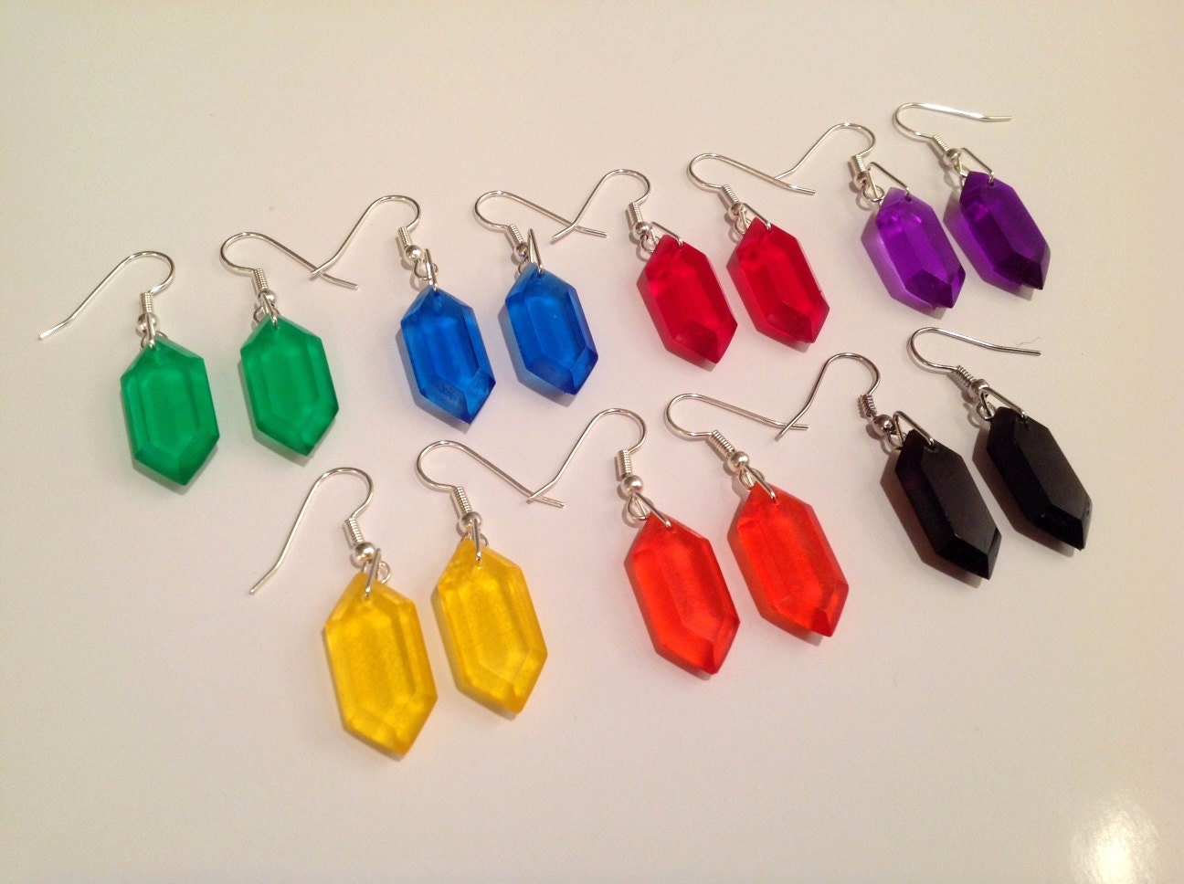 Legend of Zelda Rupee Earrings