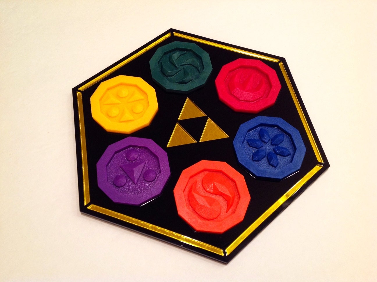 Zelda Sage Medallions with Sage Temple Plaque