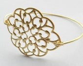 gold bangle bracelet. Bridesmaid bracelet.