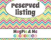 Reserved Listing for Laurie