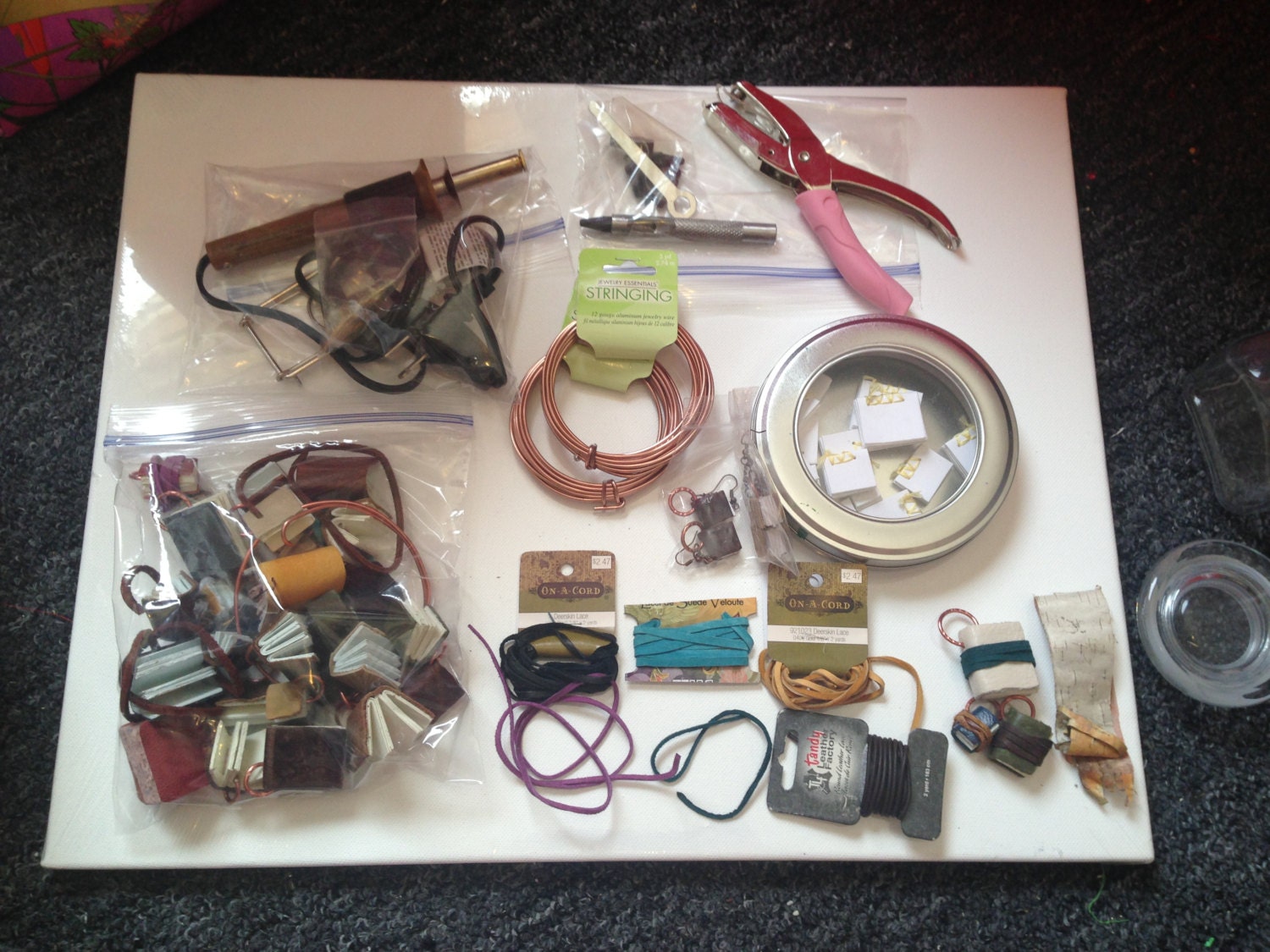 Tiny Book Making Supplies LOT