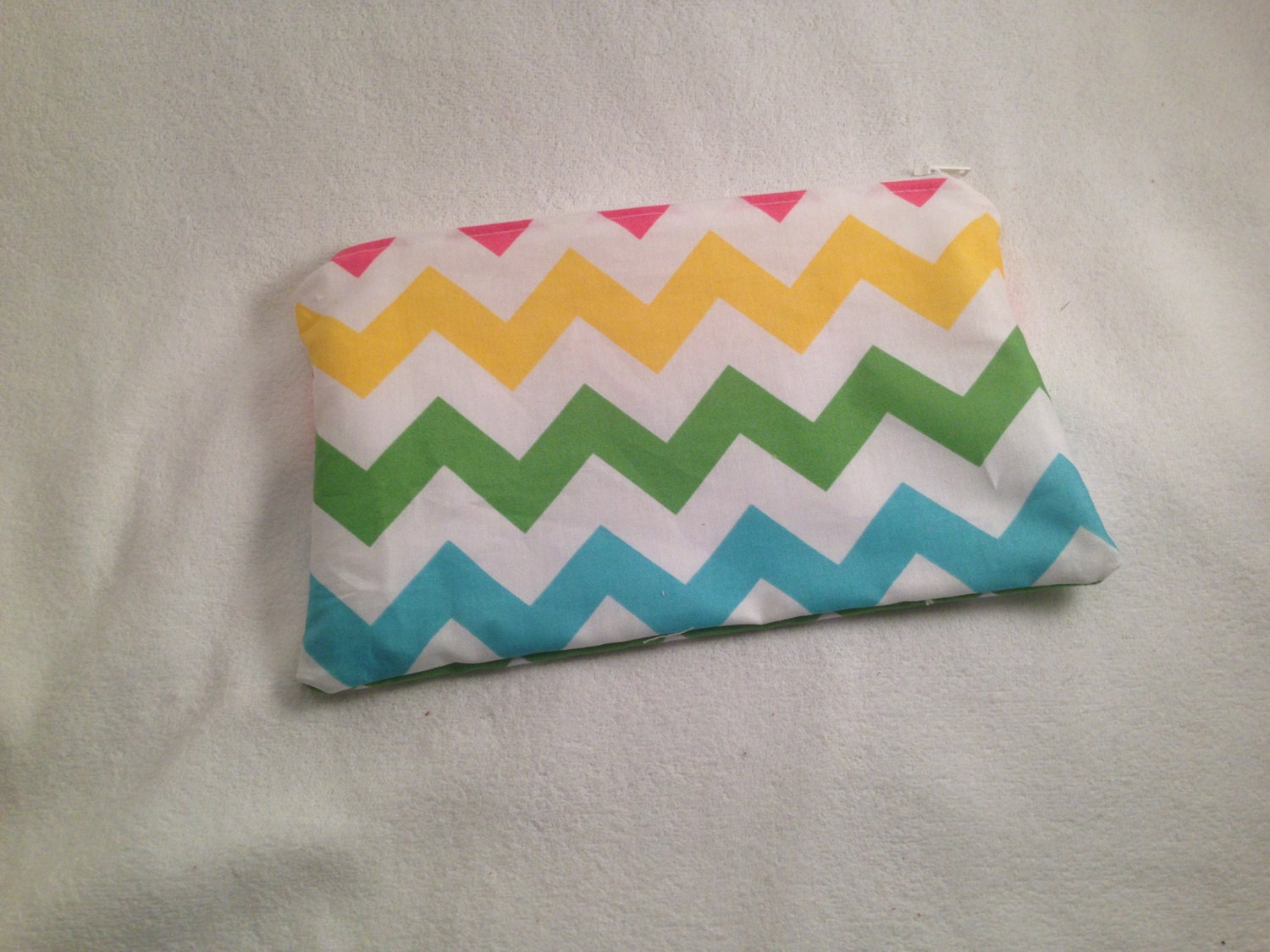 Small Girl Chevron Mama Cloth Make Up Wet Bag