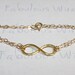 Gold Infinity Bracelet, Hammered 14K Gold Filled Wire, Everyday Wear And bridesmaid gifts