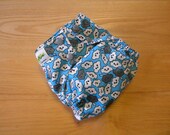 Cranky Clouds One-Size AI2 Diaper with Bamboo Insert