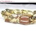 Textured Gold Tone Flower Bracelet 1950s Vintage Jewelry