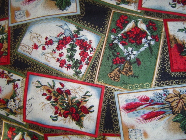 Hoffman "Heirlooms" Christmas Fabric-2 Yard Continuous Length